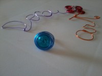 Anillo de hilo de aluminio. Modelo (023): Espiral.